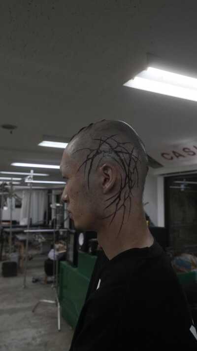 般若ヘアタトゥー